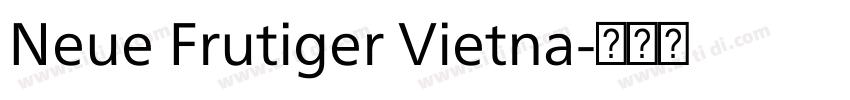 Neue Frutiger Vietna字体转换